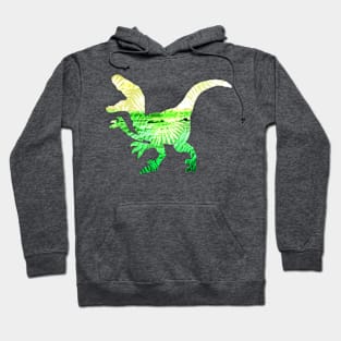 Green & Yellow Palm Dinosaur Hoodie